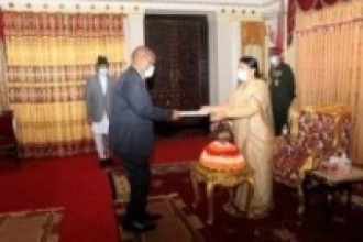 चार देशका राजदूतद्वारा ओहोदाको प्रमाणपत्र प्रस्तुत   