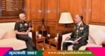 प्रधान सेनापति शर्मा र भारतीय सेनाध्यक्ष नरवणेबीच भेटवार्ता   