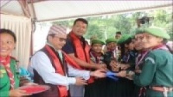 गोकर्णेश्वर नगरपालिका १ मा तेस्रो स्काउट पेट्रोल लिडर ट्रेनिङ क्याम्प समापन