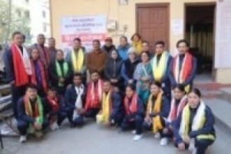 गोकर्णेश्वरबाट बंगलादेशमा हुने कराँते च्याम्पियनसिपमा सहभागी खेलाडीलाई बिदाई