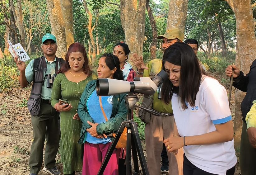वन्यजन्तु सप्ताहः सामुदायिक वनमा चरा अवलोकन
