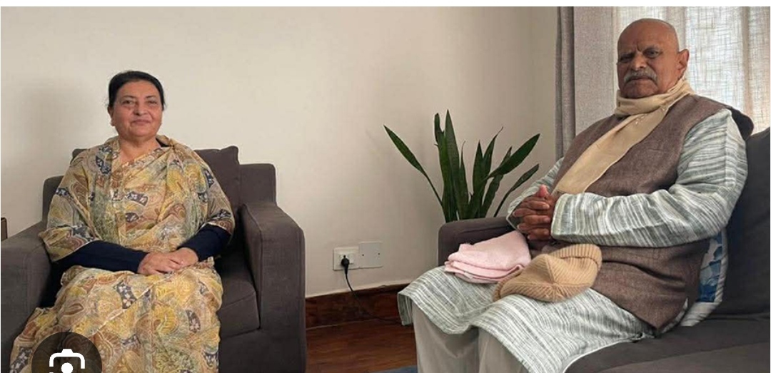 पूर्वराष्ट्रपतिद्वय यादव र भण्डारीबीच भेटवार्ता