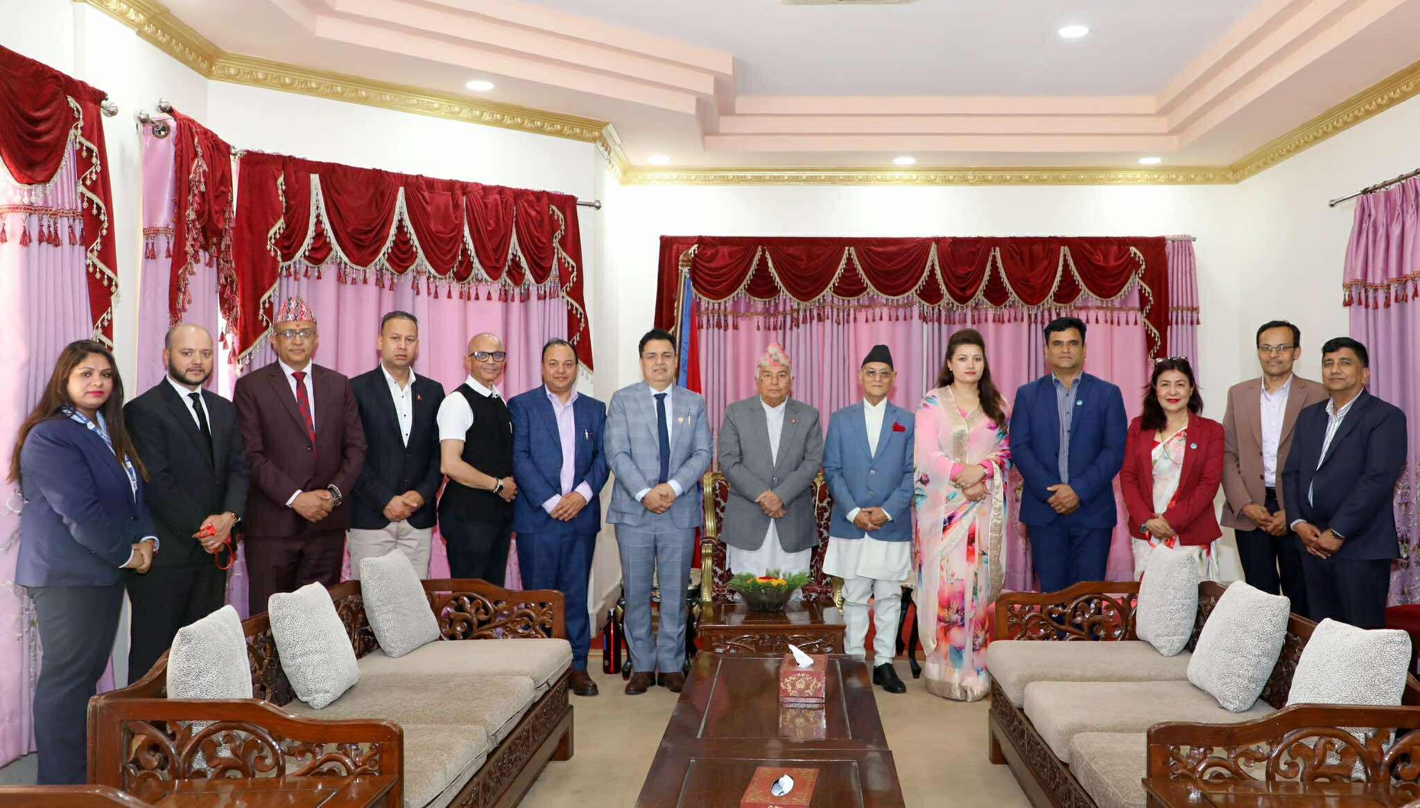 प्रधानमन्त्रीसँग एनआरएनए अष्ट्रेलियाका अध्यक्ष पोख्रेलको भेटघाट