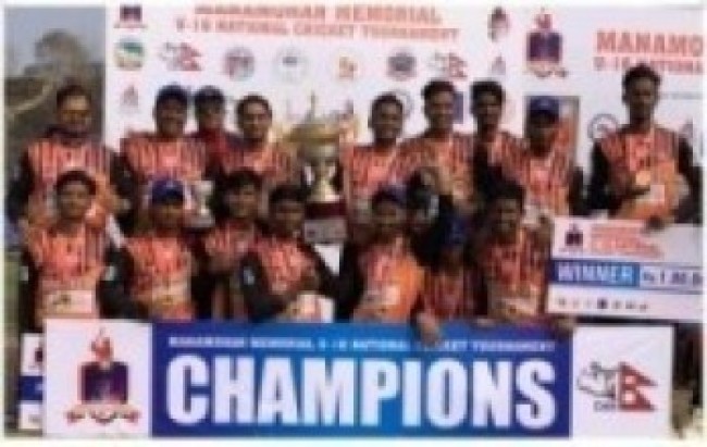 एमएम कप राष्ट्रिय क्रिकेट : मधेस प्रदेश दोस्रोपटक ‘च्याम्पियन’