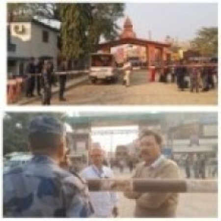 रुपन्देही सीमामा सुरक्षा कडा   