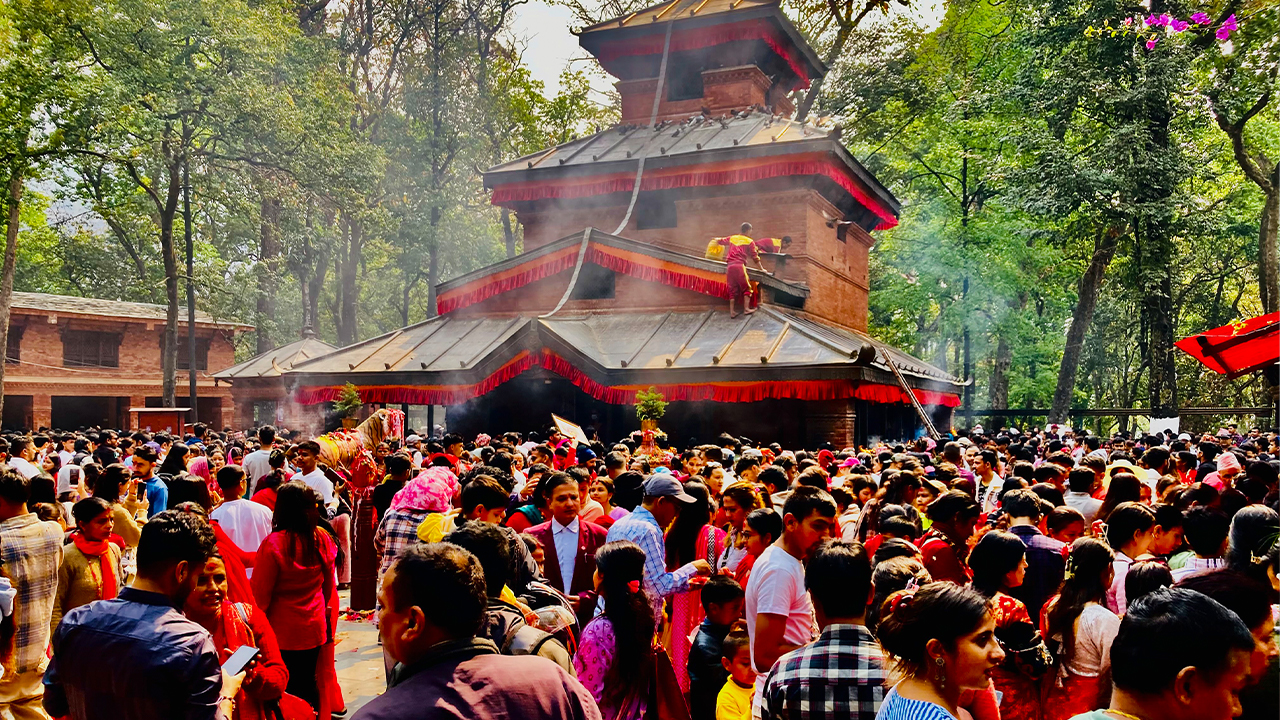 बागलुङ कालिका मन्दिरमा चैते दसैँमा ४० लाख भेटी सङ्कलन