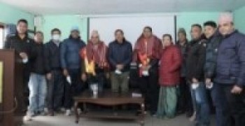 गोकर्णेश्वरमा प्रमुख प्रशासकीय अधिकृत सापकोटाको  स्वागत तथा आचार्यको विदाई