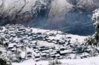 उत्तरी धादिङको रुबीभ्याली गाउँपालिकामा भारी हिमपात
