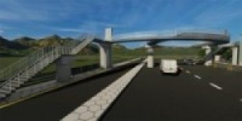 कुसुन्तीमा लिफ्टसहितको अपाङ्गतामैत्री आकाशे पुलको शिलान्यास