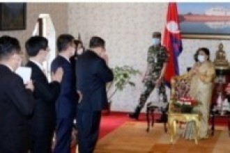 राष्ट्रपति भण्डारीसँग  चिनियाँ नेता लीको शिष्टाचार भेटवार्ता