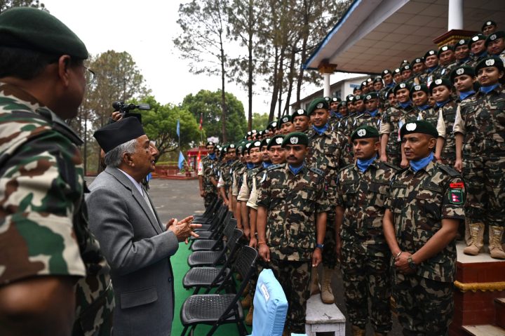 नेपाली सेना अन्तरराष्ट्रियस्तरमा प्रतिनिधित्व गर्ने राष्ट्रको शानः राष्ट्रपति पौडेल