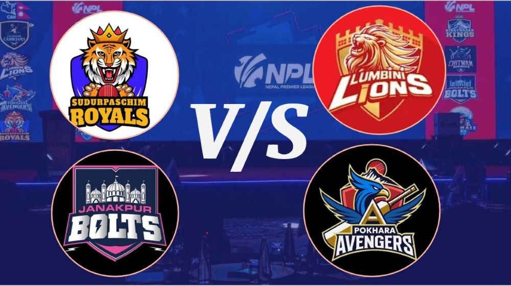 एनपीएल : लुम्बिनी र सुदूरपश्चिम तथा जनकपुर र पोखरा प्रतिस्पर्धा गर्दै