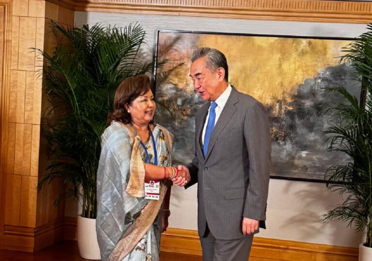 परराष्ट्रमन्त्री राणा र चिनियाँ विदेशमन्त्री वाङबीच भेटवार्ता