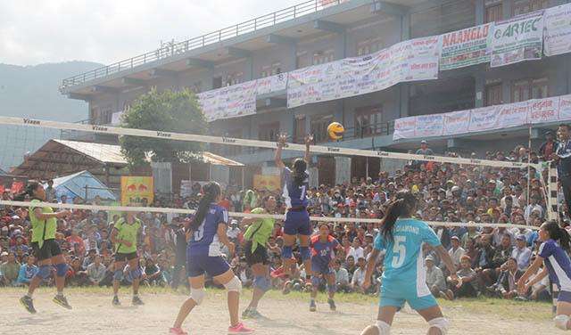 पाँचौ राष्ट्रिय महिला भलिबल उपाधि न्यू डायमण्डलाई