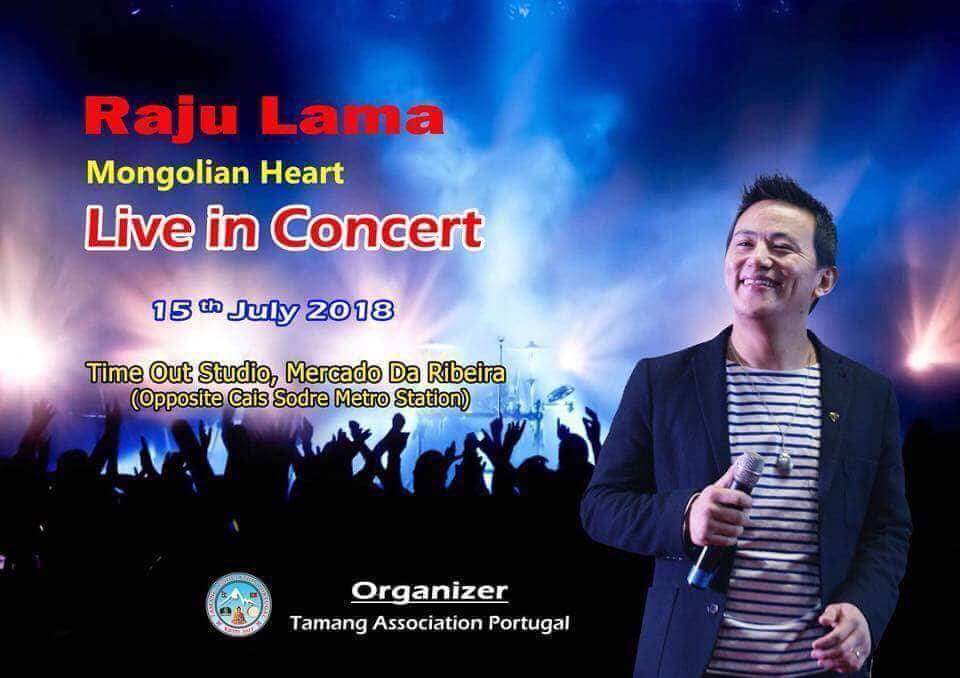 चर्चित गायक राजु लामाको लाईभ कन्सर्ट कार्यक्रम पोर्चुगलमा हुँदै