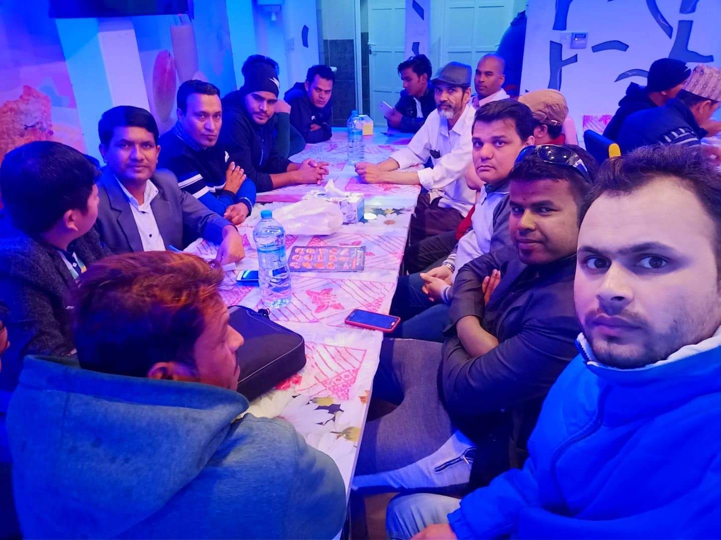 अन्तरास्ट्रिय नेपाली समाज नयाँ शक्ती पार्टी कतारले आफ्नो प्रथम सनैया भेला गर्दै