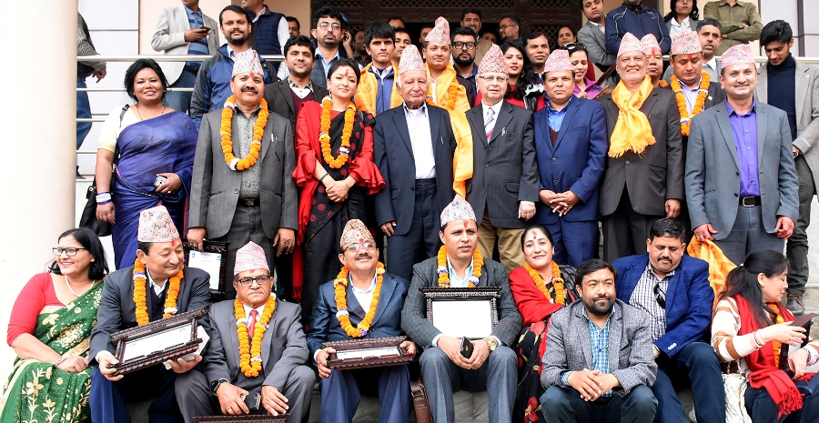 पत्रकार महासङ्घको ६४औँ स्थापना दिवसमा, पूर्वपदाधिकारी सम्मानित