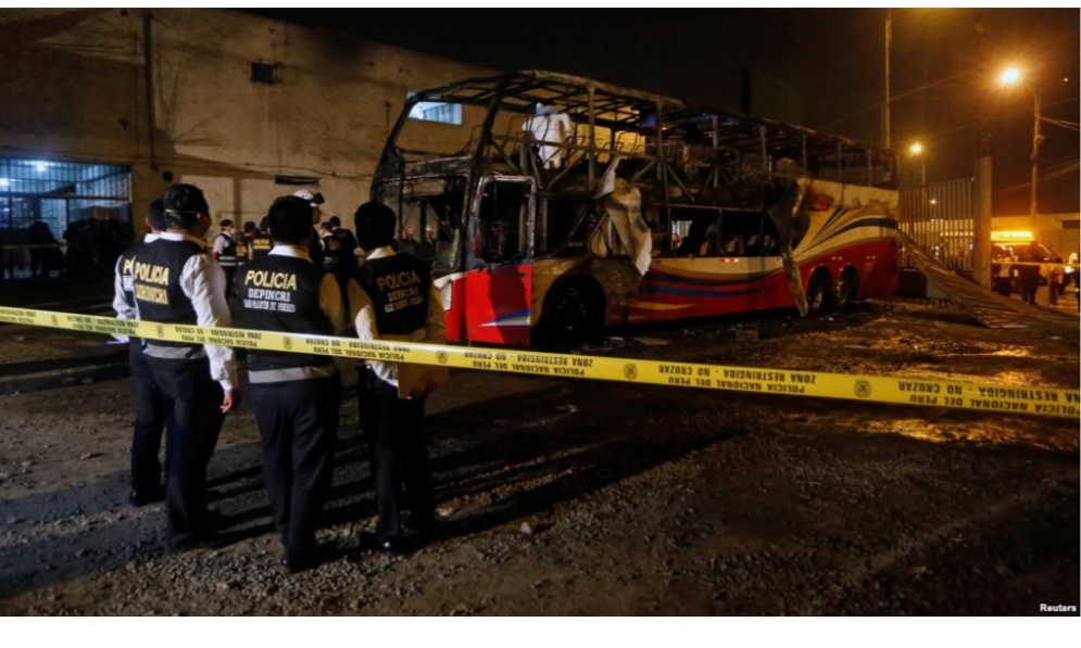 दुखद खबर यात्रुबाहक बसमा आगलागी हुदा २० जनाको मृत्यु ।