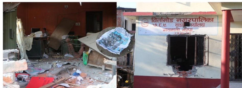 बिर्तामोडको संयुक्त कार्यलय गरामुनीमा बम विस्फोट