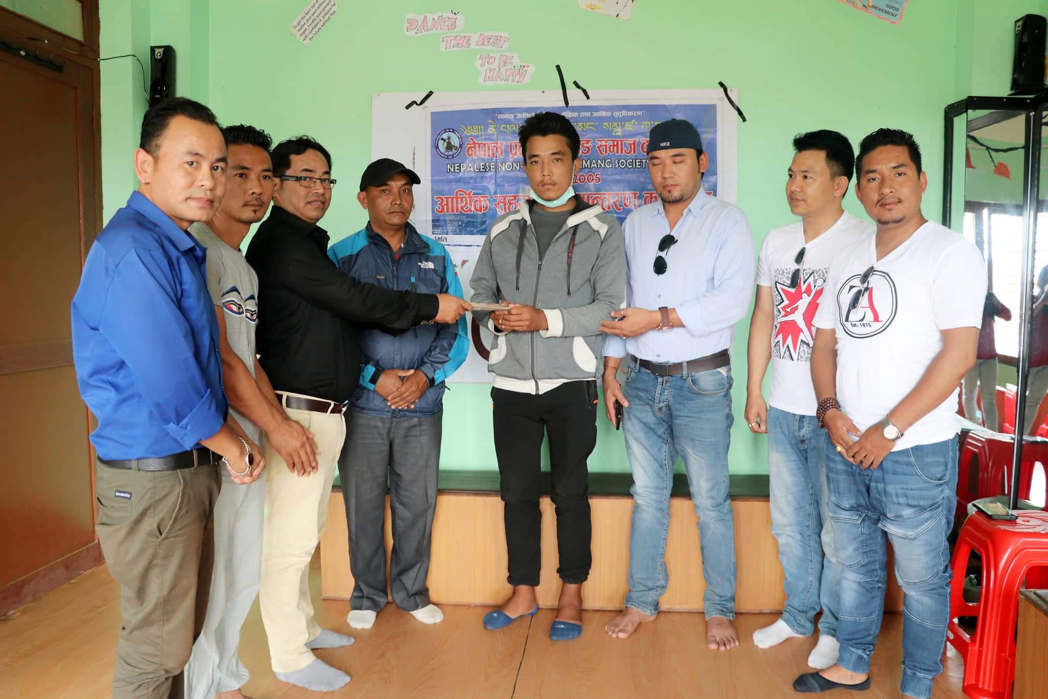 तामाङ समाज कतारद्वारा आर्थिक सहयोग हस्तान्तरण सम्पन्न