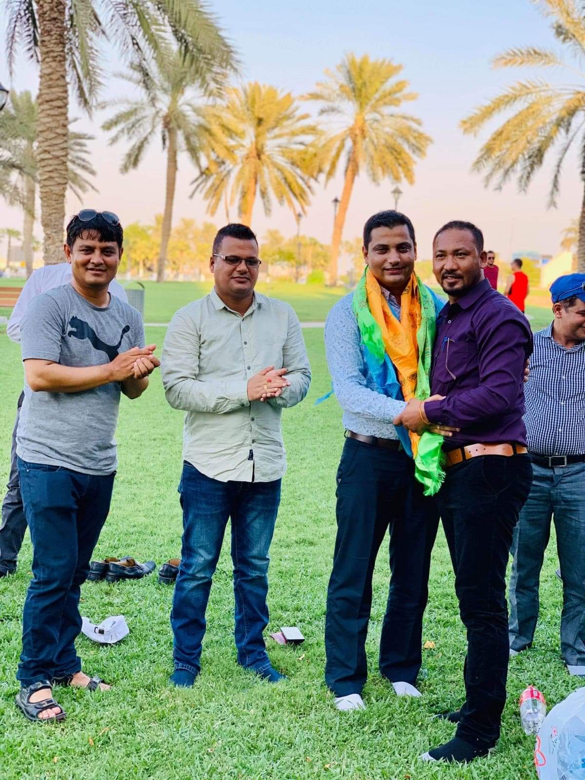 एनआरएनए कतारका कोषाध्यक्ष बसौलालाई लमजुङ सेवा समाजको सम्मान