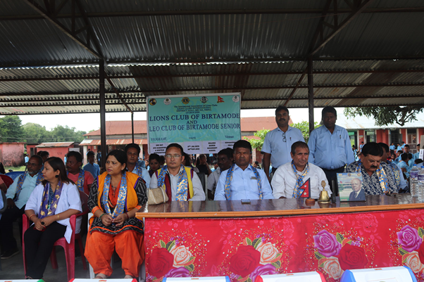 आँखा जाँच कार्यक्रममा सहभागी अतिथि