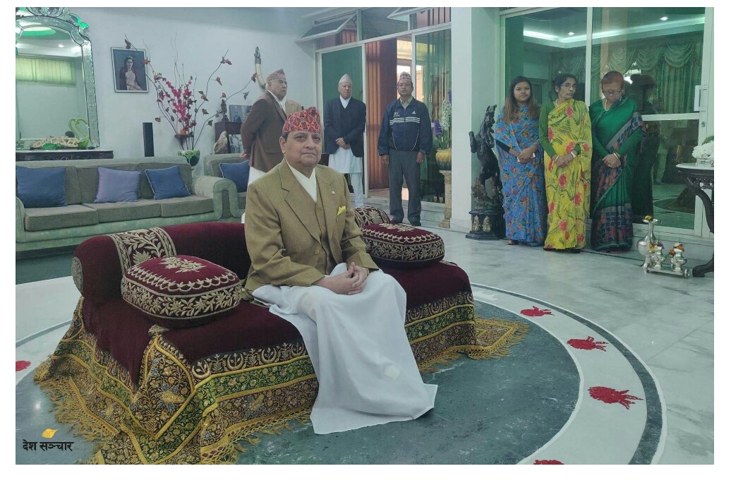 पूर्वराजा ज्ञानेन्द्र शाह द्वारा देशमा शान्ति र अमन चयनको कामना