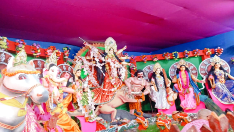 मिथिलामा देवी प्रतिमा बिसर्जन