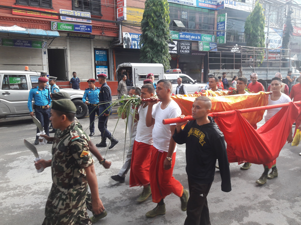 आज शक्ति पीठमा पूलपाती चढाउन लगिदै