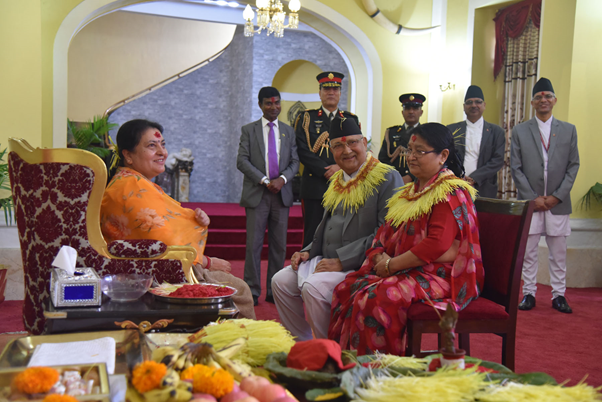 राष्ट्रपति भण्डारीबाट टीका ग्रहणका तस्बिरहरु