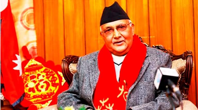 प्रधानमन्त्री ओलीको टीकाको कार्यक्रम