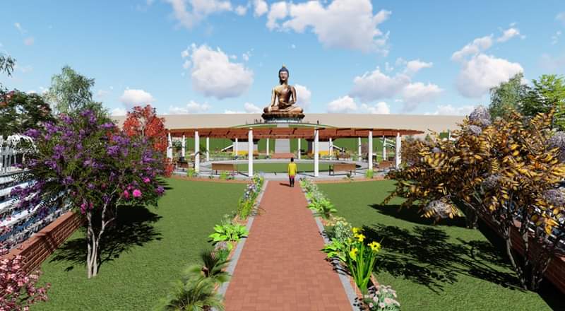 तीनकुनेमा आकर्षक  उद्यान निर्माण