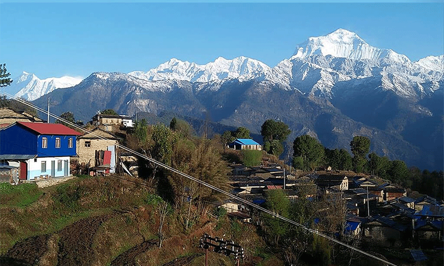 अवलोकनका  मोहरे डाँडामा पाहुना घर
