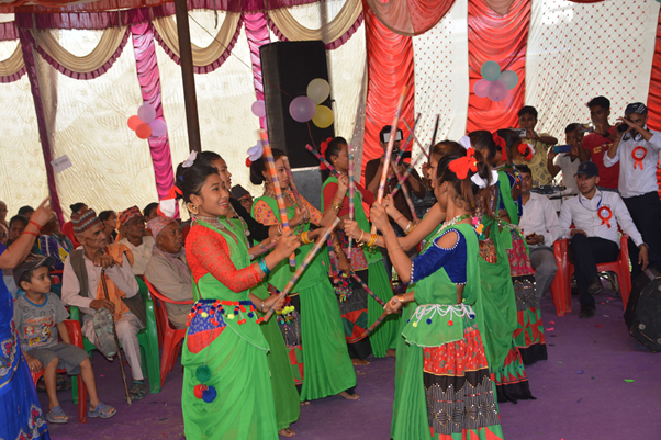 शुभकामना कार्यक्रममा डण्डा नाँच