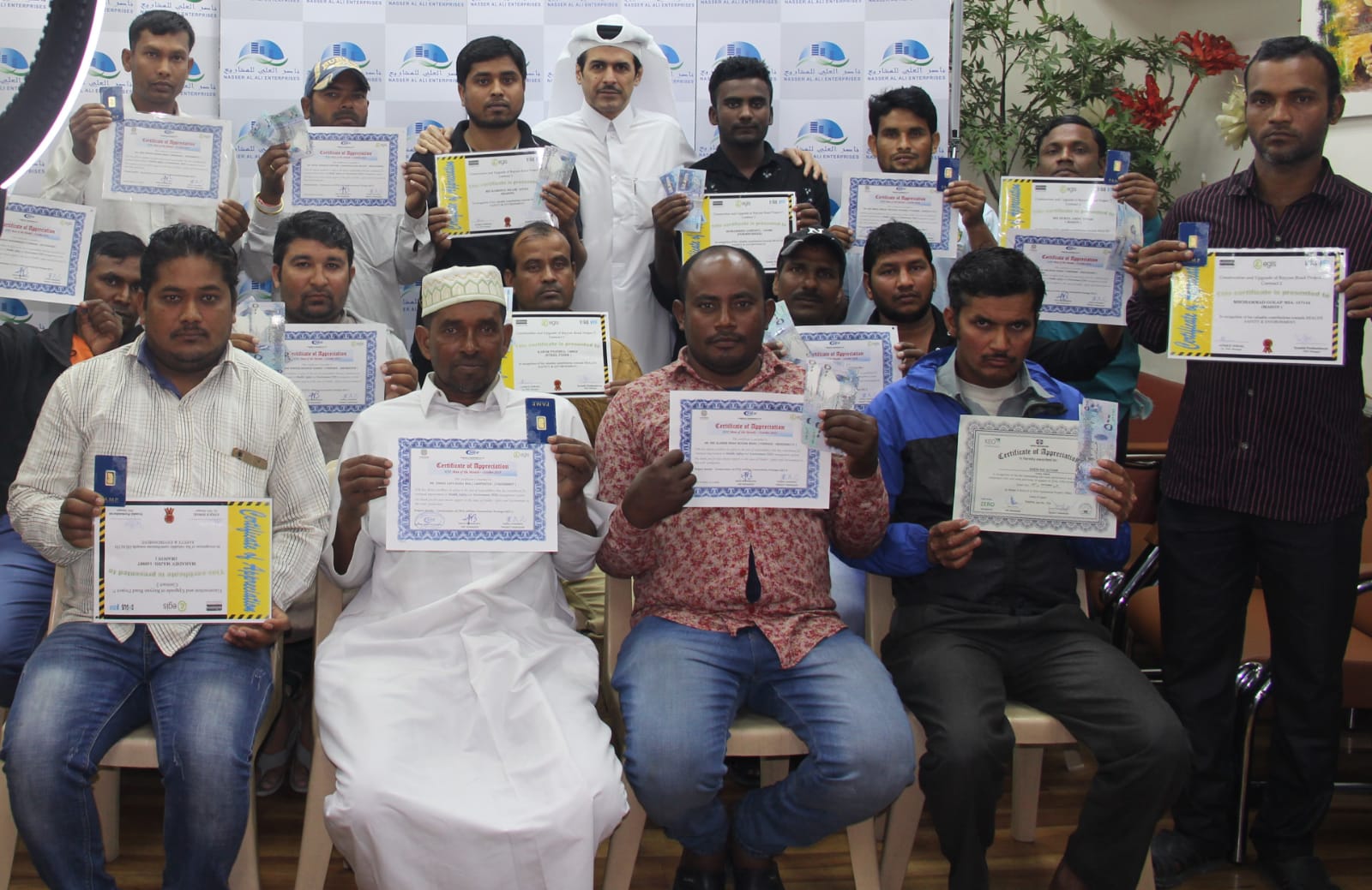 कतारमा गोर्खबहादुर राईले पाए १५ हजार रियाल इनाम  